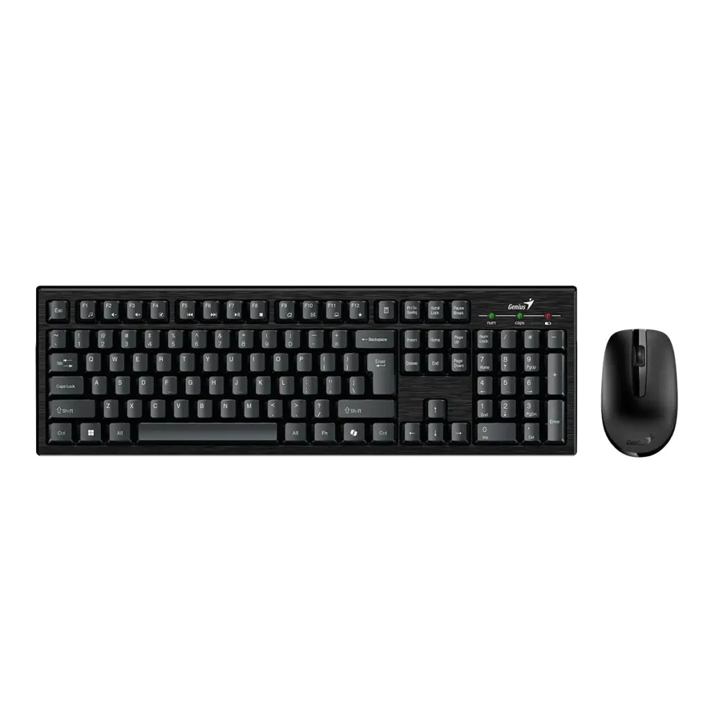 Kit Teclado + Mouse Genius KM-8101 Inalámbrico Black