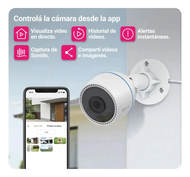 Cámara de Seguridad EZVIZ H3C 2.8MM para Exterior - Imagen 3